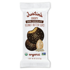 JUSTINS - Dark Chocolate Peanut Butter Cups 1.4OZ ( Pack of 12)