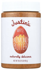 Justin's Natural Maple Almond Butter - 16 Oz
 | Pack of 6 - PlantX US