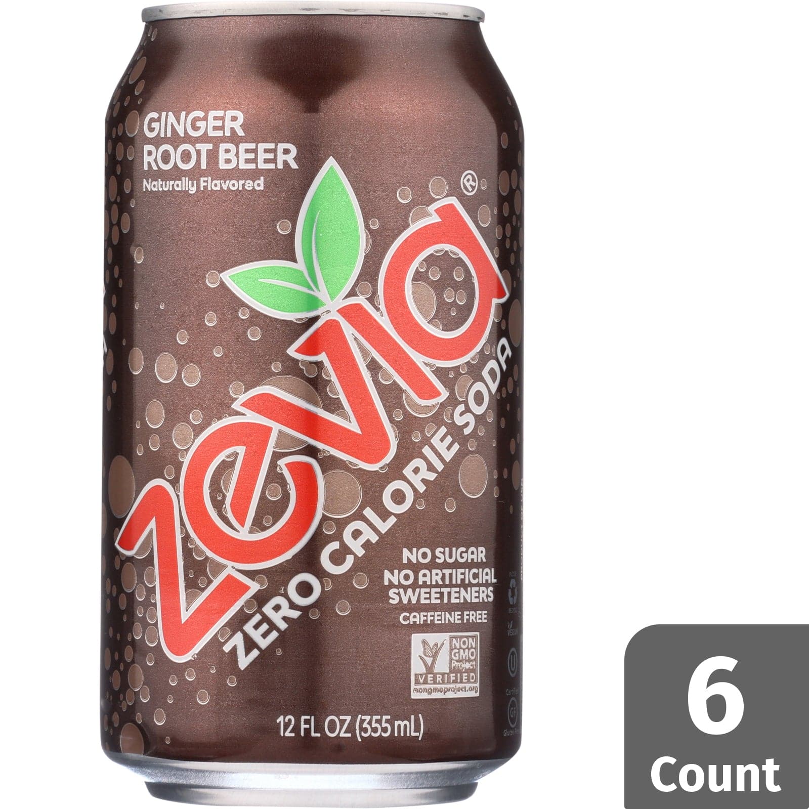 Zevia Natural Root Beer Diet Soda, 6x12 oz
 | Pack of 4 - PlantX US