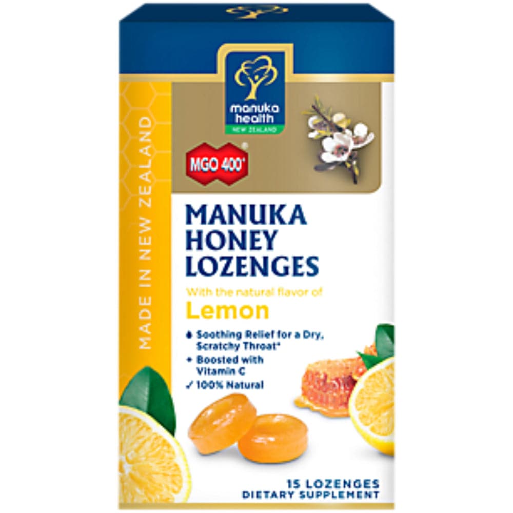 Manuka Health - Manuka Honey Lozenges Lemon, 15 Lozenges