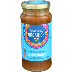 Heavenly Organics - 100% Organic Raw White Honey 22 OZ - Pack of 6