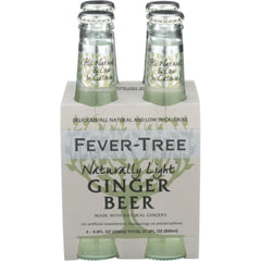 Fever Tree -Soda 4Pk Ginger Beer Light 27.2 FO - (Pack of 6)