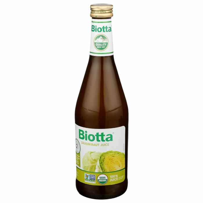 BIOTTA - Sauerkraut Juice Organic 16.9FO ( Pack of 6)