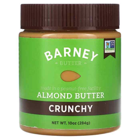 BARNEY BUTTER - Almond Butter Crunchy 10OZ ( Pack of 6)