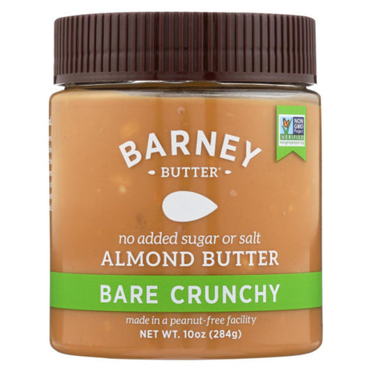 BARNEY BUTTER - Crunchy Almond Butter 10OZ ( Pack of 6)