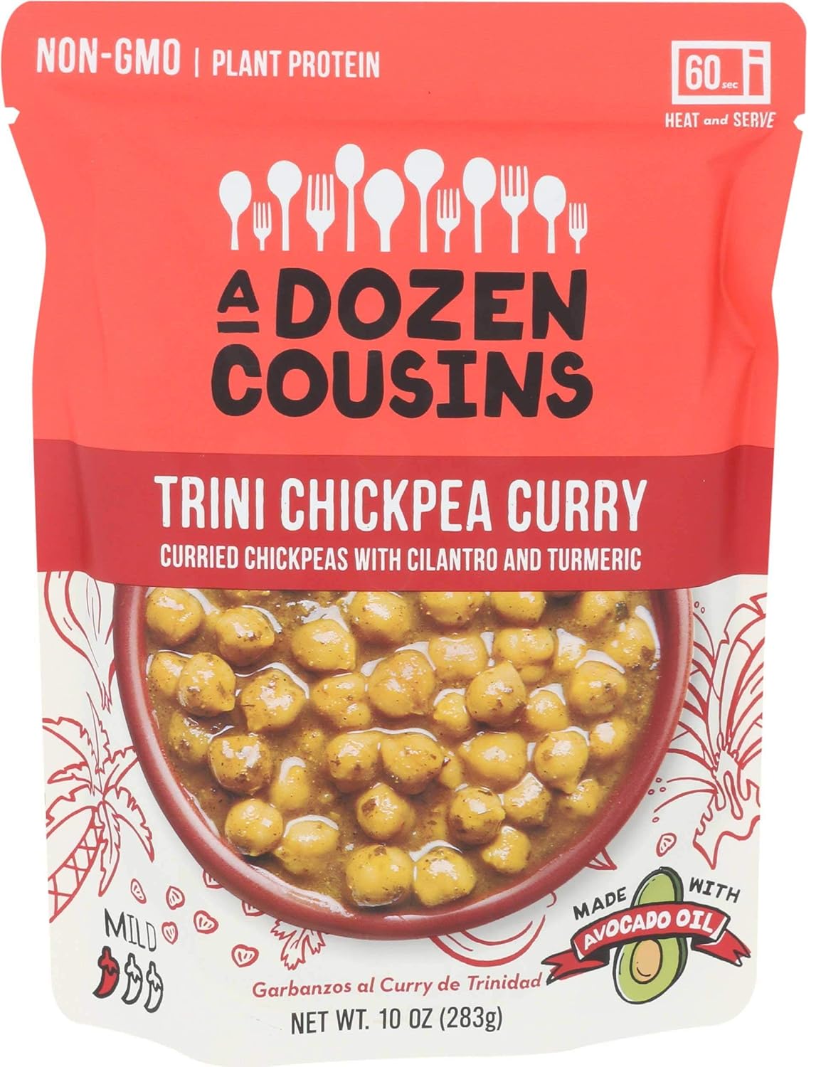 A Dozen Cousins - Trini Chickpea Curry, 10 Oz | Pack of 6