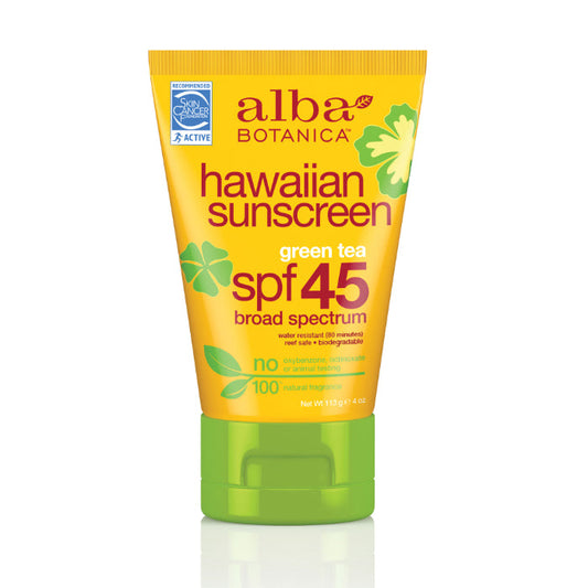 ALBA BOTANICA HAWAIIAN GREEN TEA SPF45 3 OZ - Pack of 1