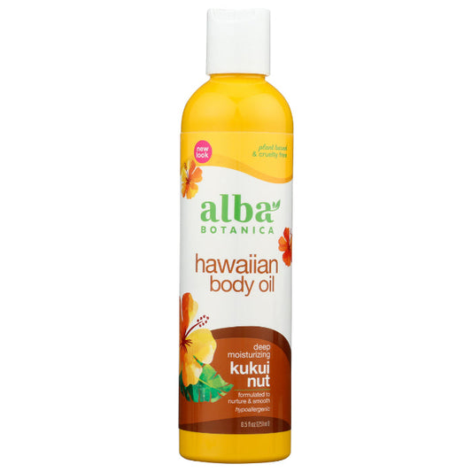 ALBA BOTANICA MASSAGE OIL KUKUI NUT 8.5 OZ - Pack of 1