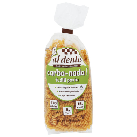 AL DENTE PASTA CARBA NADA FUSILLI 12 OZ - Pack of 6