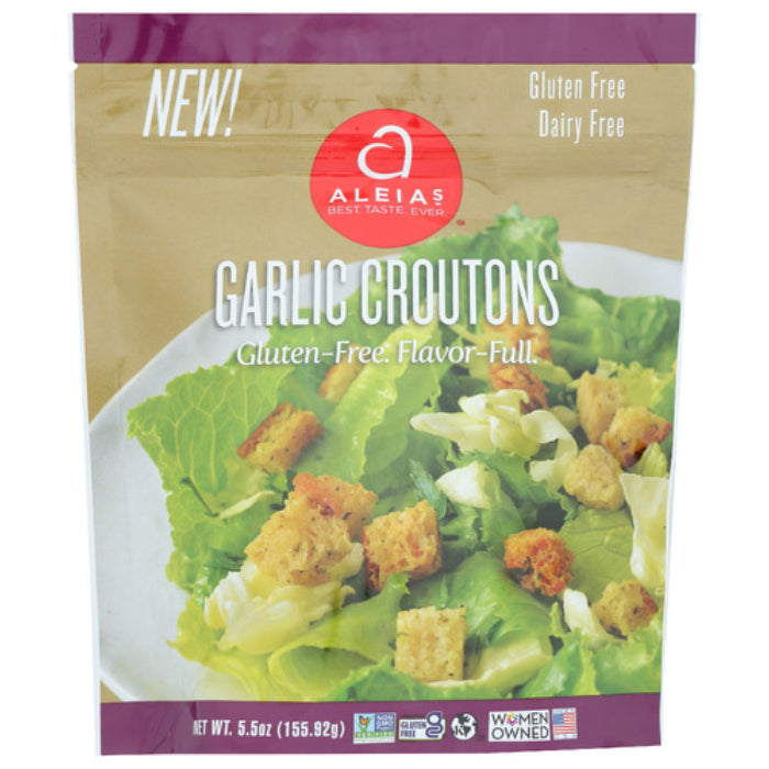 ALEIAS CROUTONS GARLIC 5.5 OZ - Pack of 6