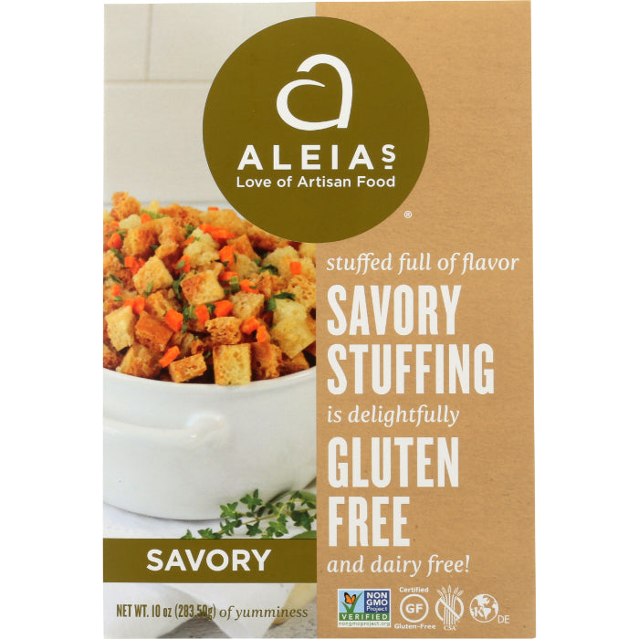 ALEIAS STUFFING MIX SAVORY GF 10 OZ - Pack of 6