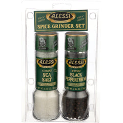 ALESSI GRINDER SEA SALT BLK PRCRN SET 2 PC - Pack of 6