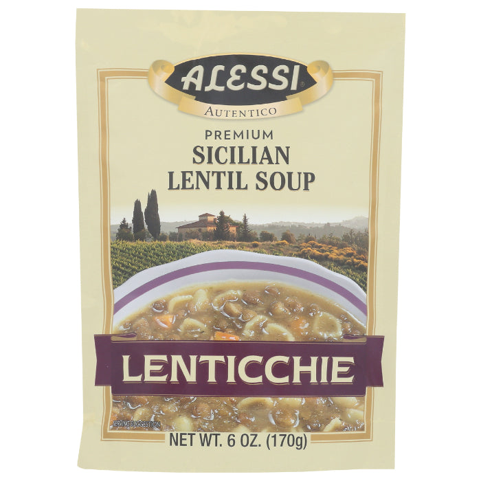 ALESSI MIX SOUP LENTIL 6 OZ - Pack of 6