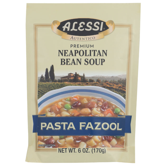 ALESSI MIX SOUP PASTA FAZOOL 6 OZ - Pack of 6