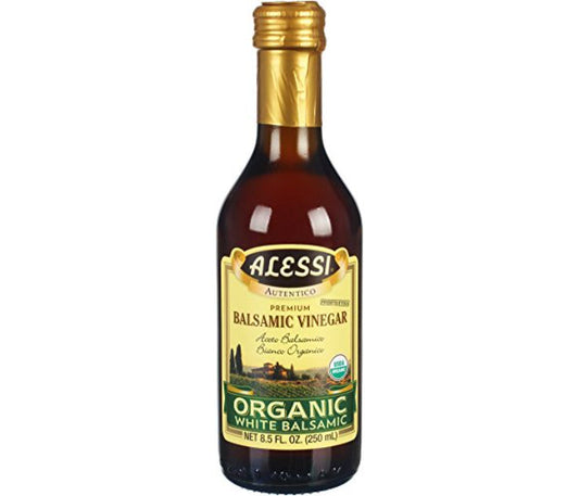 ALESSI VINEGAR BALSAMIC WHT ORG 8.5 OZ - Pack of 6