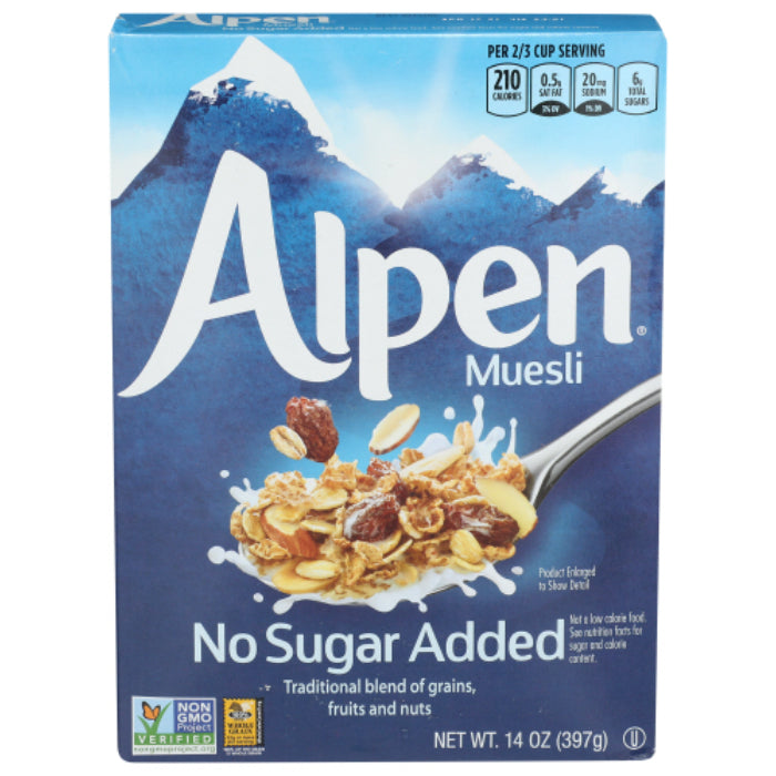 ALPEN CEREAL MUESLI NO SGR 14 OZ - Pack of 12