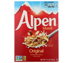 ALPEN CEREAL MUESLI ORGNL W RAISINS 14 OZ - Pack of 12