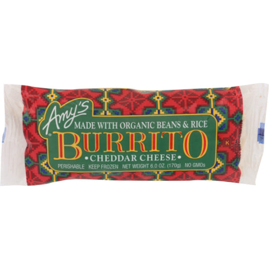 AMYS BURRITO BEAN RICE CHS 6 OZ - Pack of 12