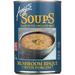 AMYS SOUP MSHRM BISQUE PORCI GF 14 OZ - Pack of 12