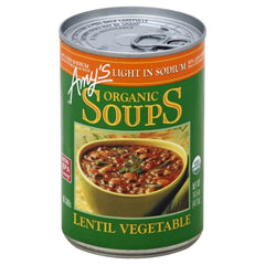 AMYS SOUP VEG LENTIL GF ORG 14.5 OZ - Pack of 12