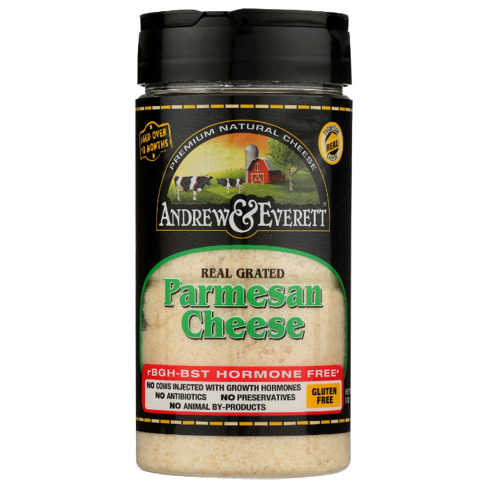 ANDREW & EVERETT CHEESE GRATED PARMESAN 7 OZ - Pack of 6