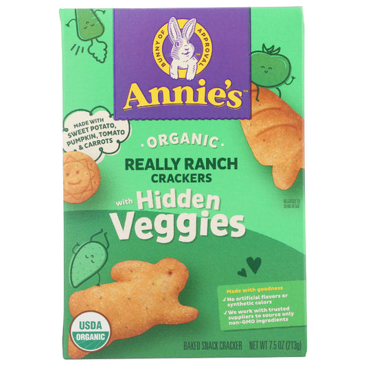 ANNIES HOMEGROWN CRACKER VEGGIE RANCH 7.5 OZ - Pack of 12