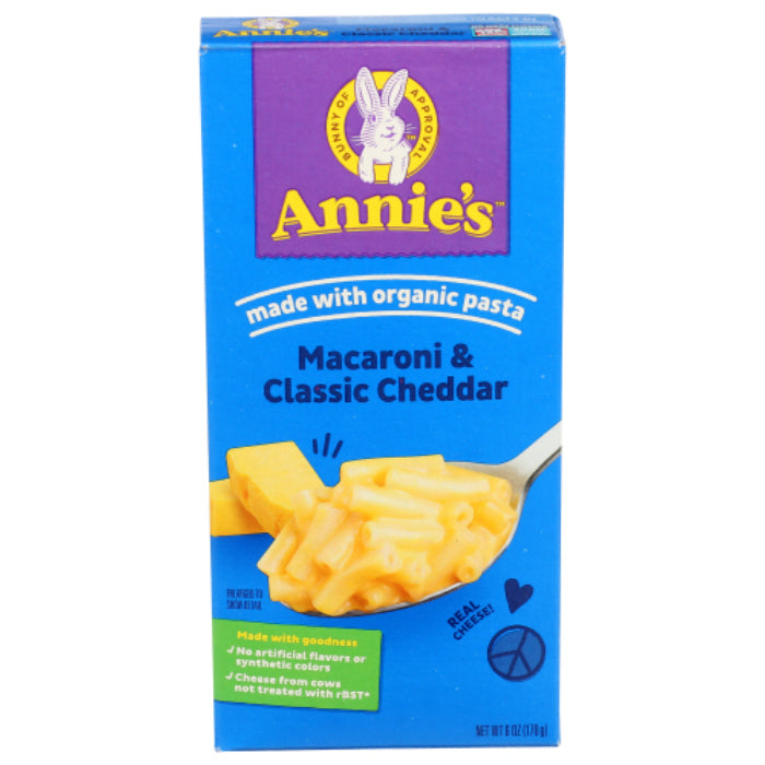 ANNIES HOMEGROWN MAC & CHS CLSSC MACARONI 6 OZ - Pack of 12