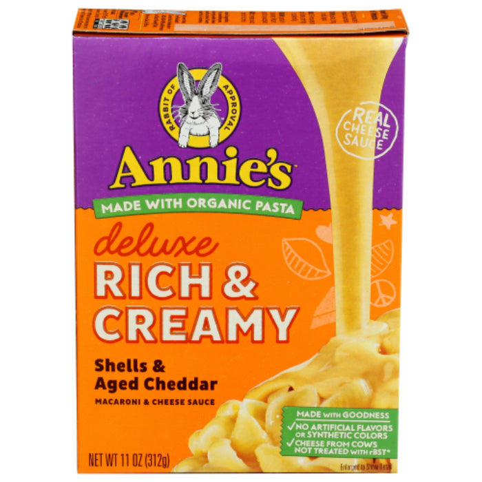 ANNIES HOMEGROWN MAC & CHS SHELL & AGD CHDR 11 OZ - Pack of 12