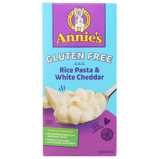 ANNIES HOMEGROWN PASTA RICE SHELL WHT CHDR 6 OZ - Pack of 12