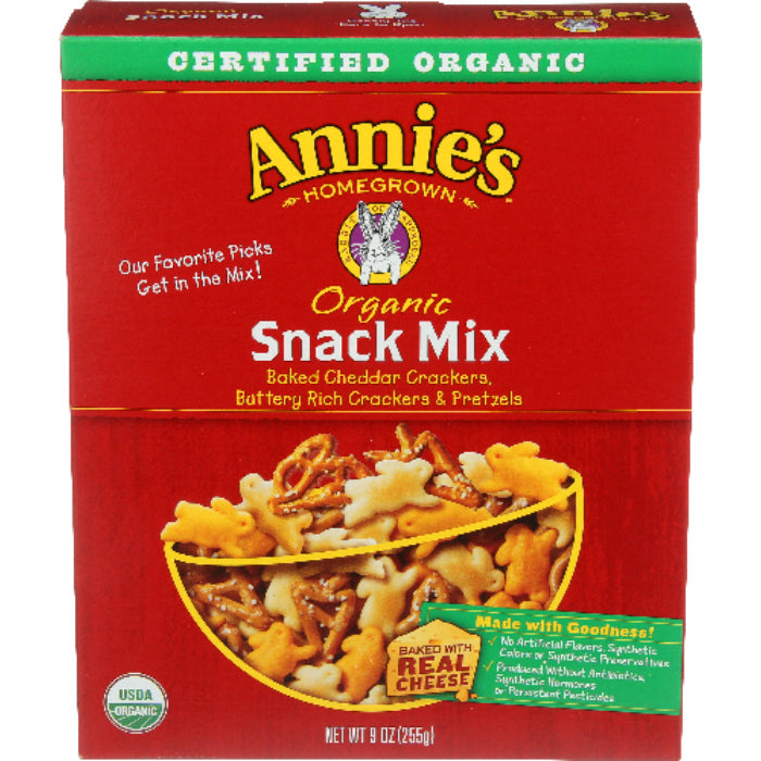 ANNIES HOMEGROWN SNACK MIX BUNNY 9 OZ - Pack of 12