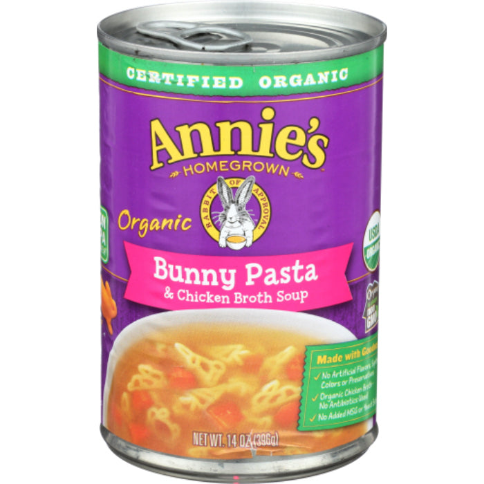 ANNIES HOMEGROWN SOUP BUNNY PASTA CHIX BRT 14 OZ - Pack of 8