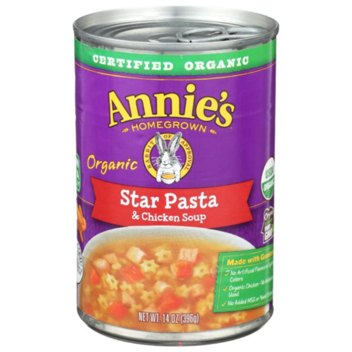 ANNIES HOMEGROWN SOUP STAR PASTA CHICKEN 14 OZ - Pack of 8