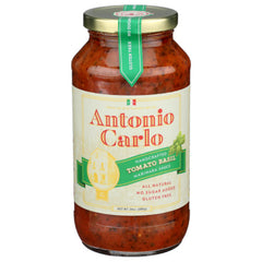 ANTONIO CARLO GOURMET SAU SAUCE TOMATO BASIL 24 OZ - Pack of 6