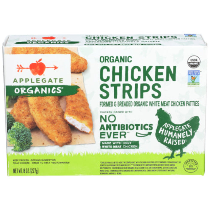 APPLEGATE CHICKEN STRIP ORG 8 OZ - Pack of 12