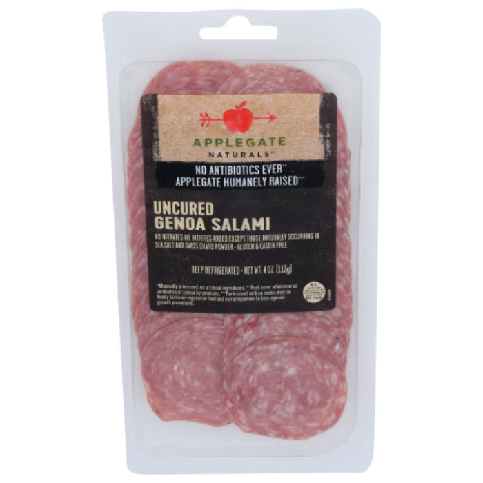 APPLEGATE DELI SLCD GENOA SALAMI 4 OZ - Pack of 12