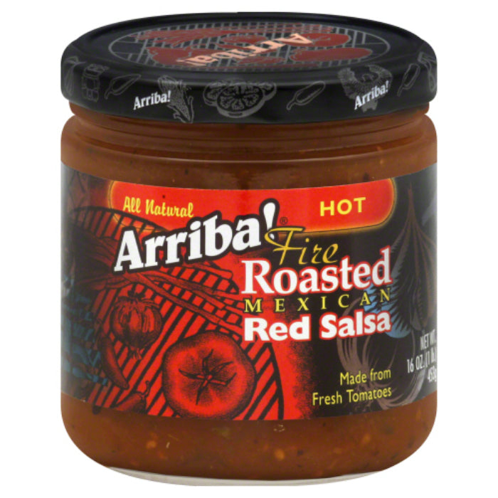 ARRIBA SALSA RED HOT 16 OZ - Pack of 6