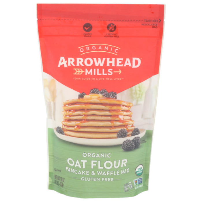 ARROWHEAD MILLS MIX PNCKE WFFLE OAT FLOU 16 OZ - Pack of 6