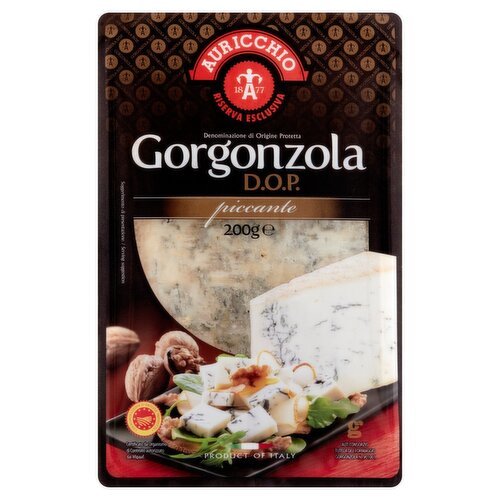 AURICCHIO - GORGONZOLA PICCANTE WEDGE, 7 OZ - Pack of 10