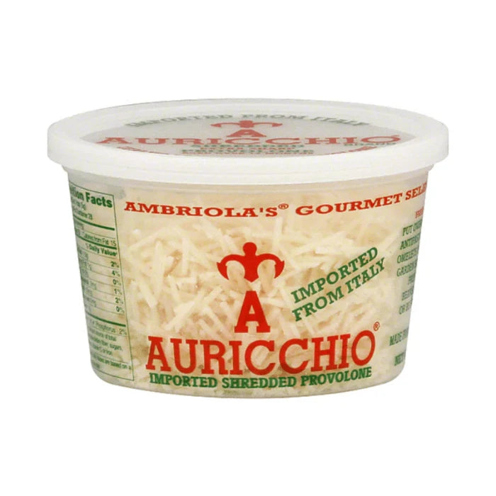 AURICCHIO - PROVOLONE SHRED CHEESE CUP, 5 OZ - Pack of 12