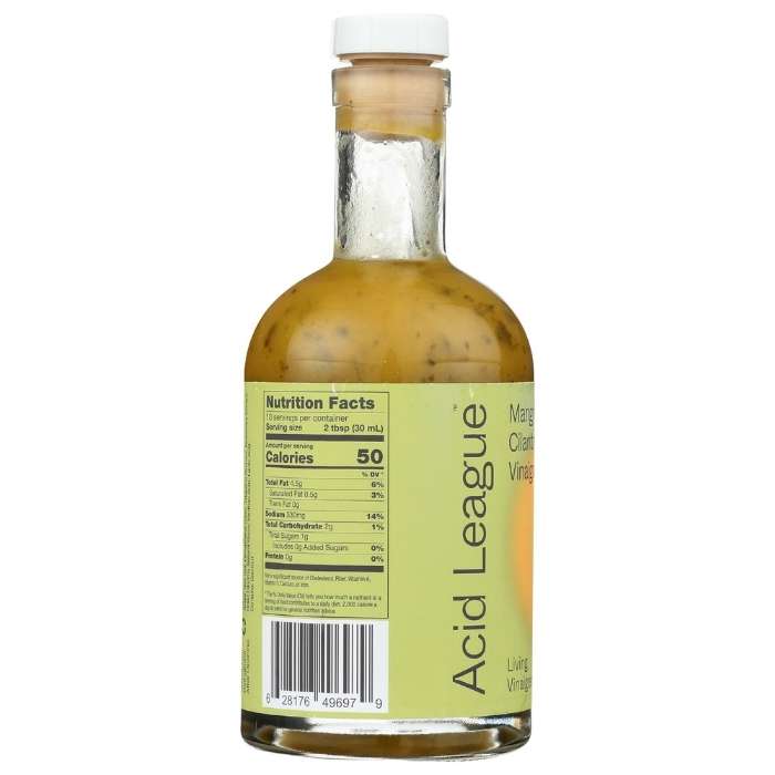 Acid League - Mango Jalapeno & Cilantro Living Vinaigrette - back
