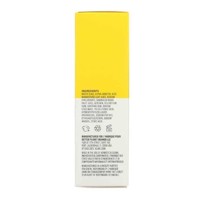 Acure - Brightening 2% Alpha Arbutin Serum ingredients