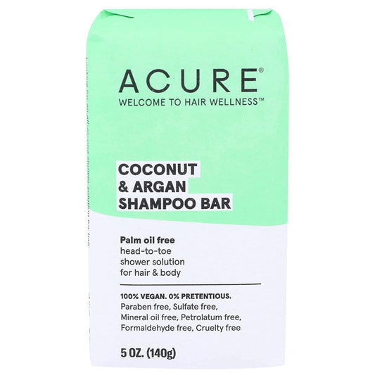 Acure - Coconut & Argan Shampoo Bar, 5oz