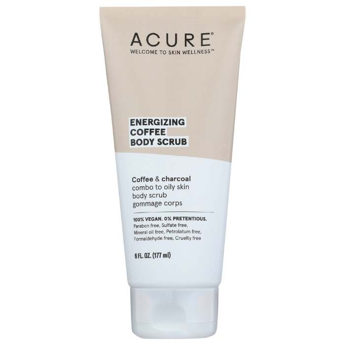 Acure - Energizing Coffee Body Scrub, 6 fl oz - front