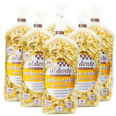 Al Dente - Carba-Nada Egg Fettuccine Noodles, 10 Oz | Pack of 6