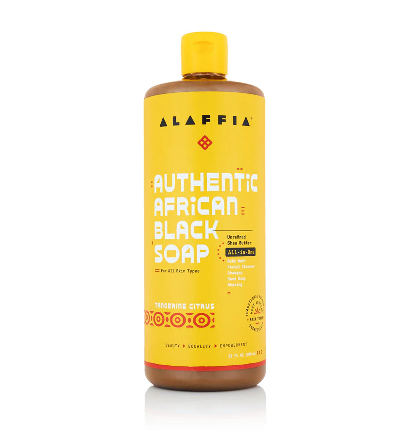 Alaffia - Authentic African Black Soap, Tangerine Citrus, 16 oz