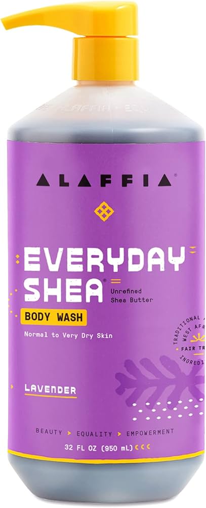 Alaffia - EveryDay Shea Body Wash Lavender, 32 Oz