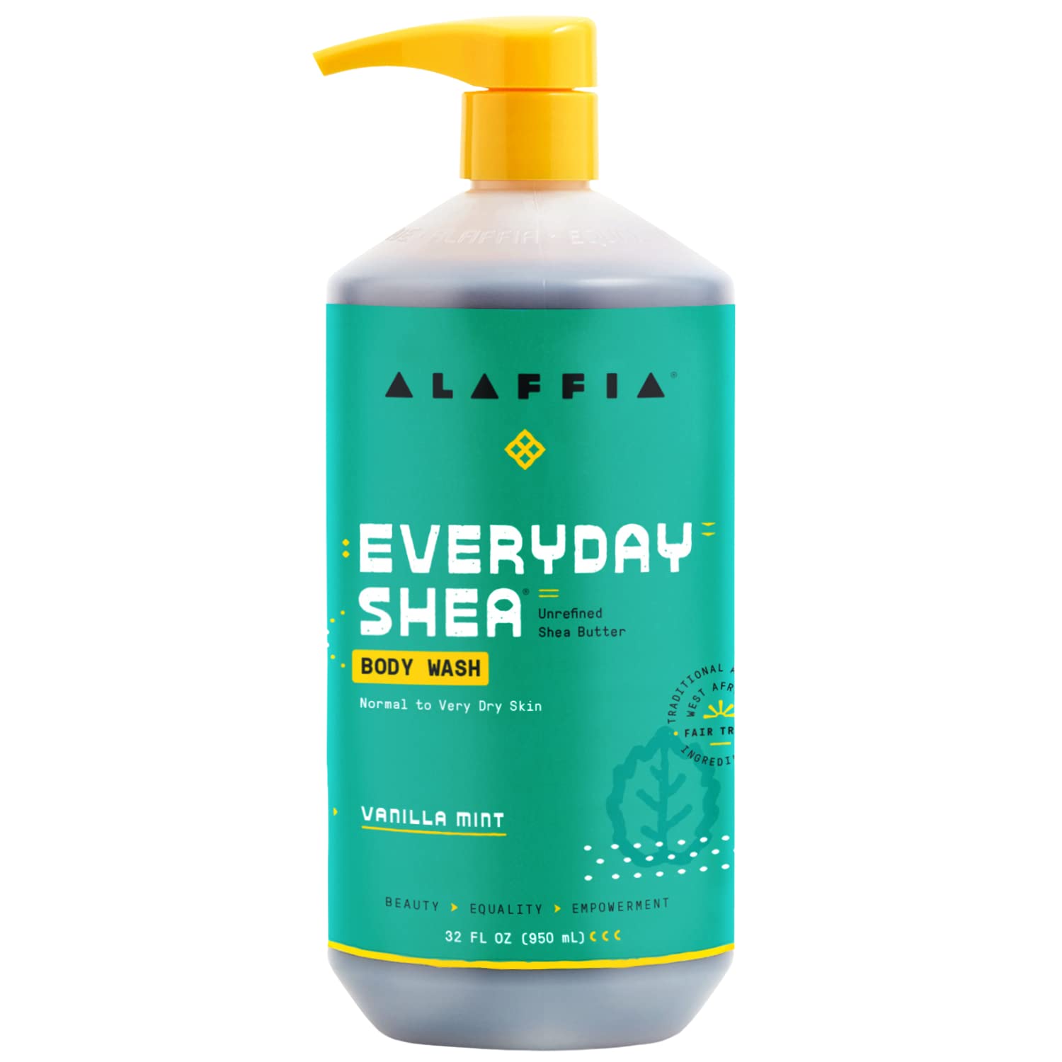 Alaffia - EveryDay Shea Body Wash Vanilla Mint, 32 Fl. Oz.