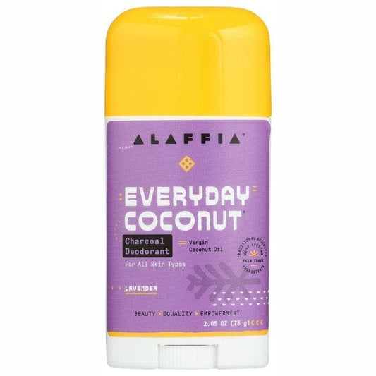 Alaffia - Everyday Coconut Charcoal Deodorant - Lavendar