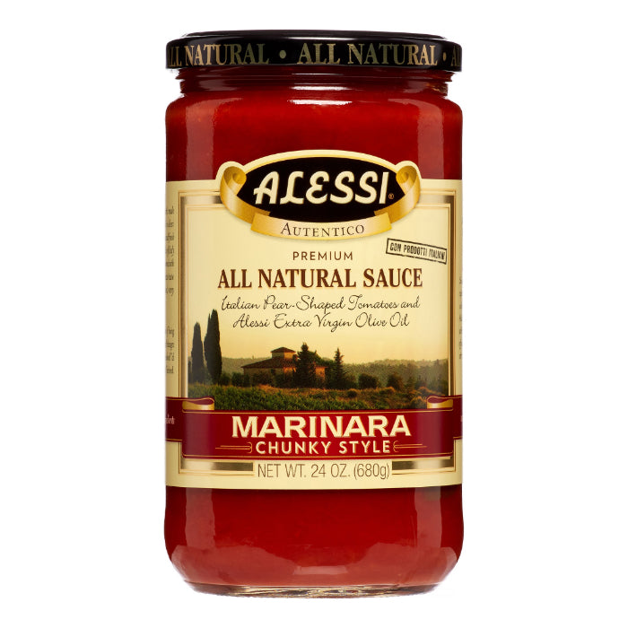 Alessi - Premium Marinara Sauce, Chunky, 24 Oz  Pack of 6