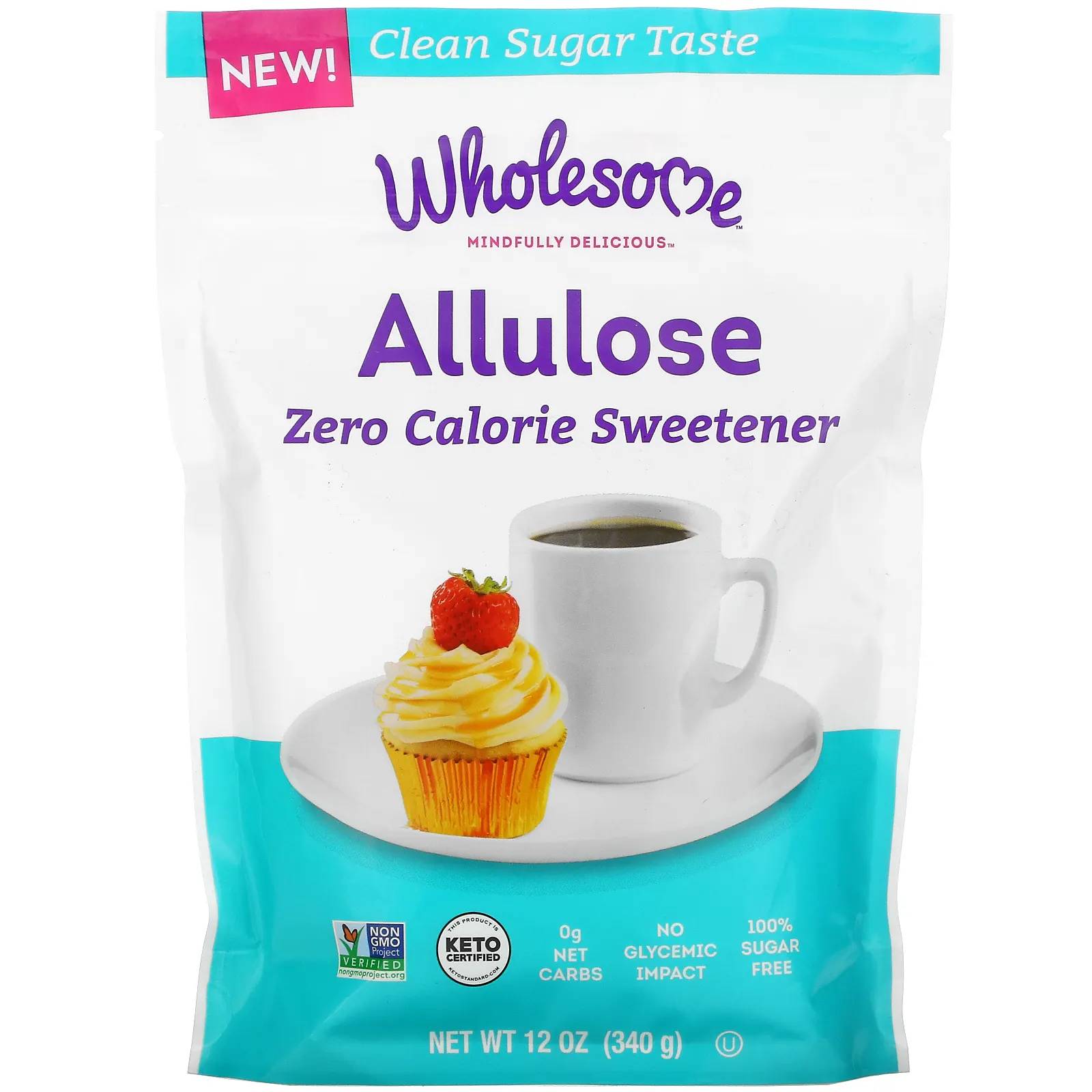 Allulose - Zero Calorie Sweetener - 12 oz 
 | Pack of 8 - PlantX US